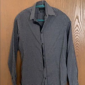 Zara Man - Black Plaid Shirt - S Size